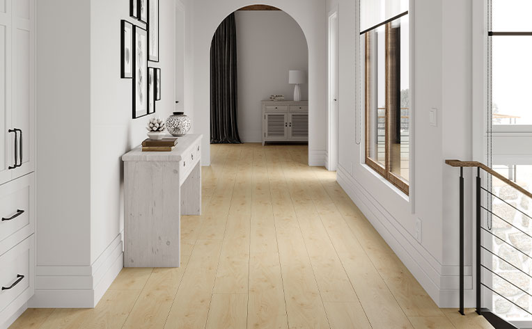 hardwood flooring in hallway
